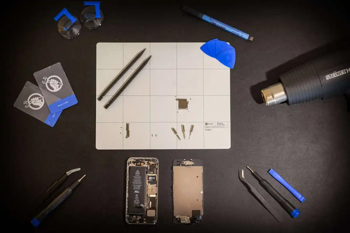 Tools on workplace image